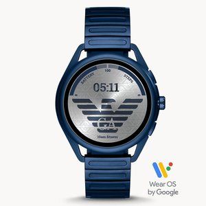 SEALED! EMPORIO ARMANI Matte Blue Smartwatch